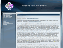Tablet Screenshot of palatineyorkrite.org